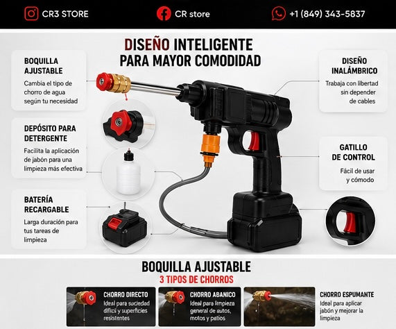 HIDROLAVADORA1 BATERIA 21v