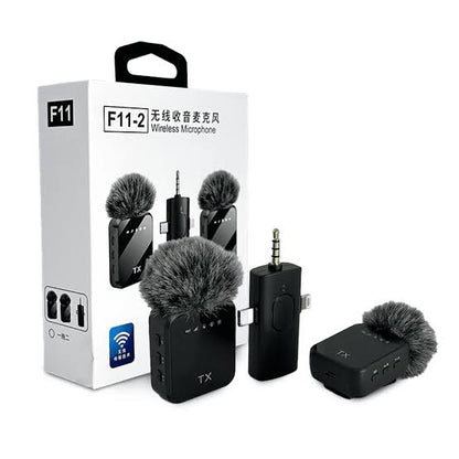 🎤Micrófono Inalámbrico Wireless F-11 3 en 1