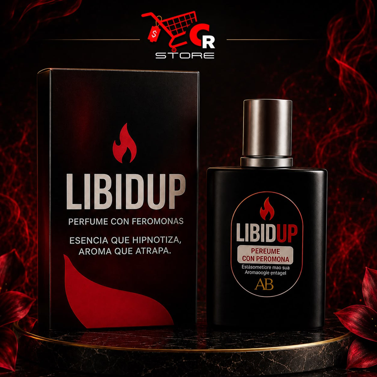 PERFUME VIRAL CON FEROMONAS LIBIDUP HOMBRE (30ML)⋆.ೃ࿔🌸*:･